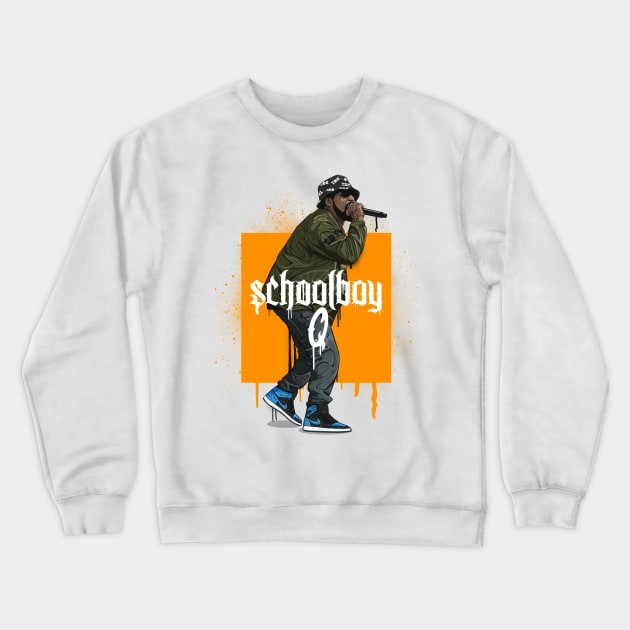 Schoolboy Q Crewneck Sweatshirt by BokkaBoom